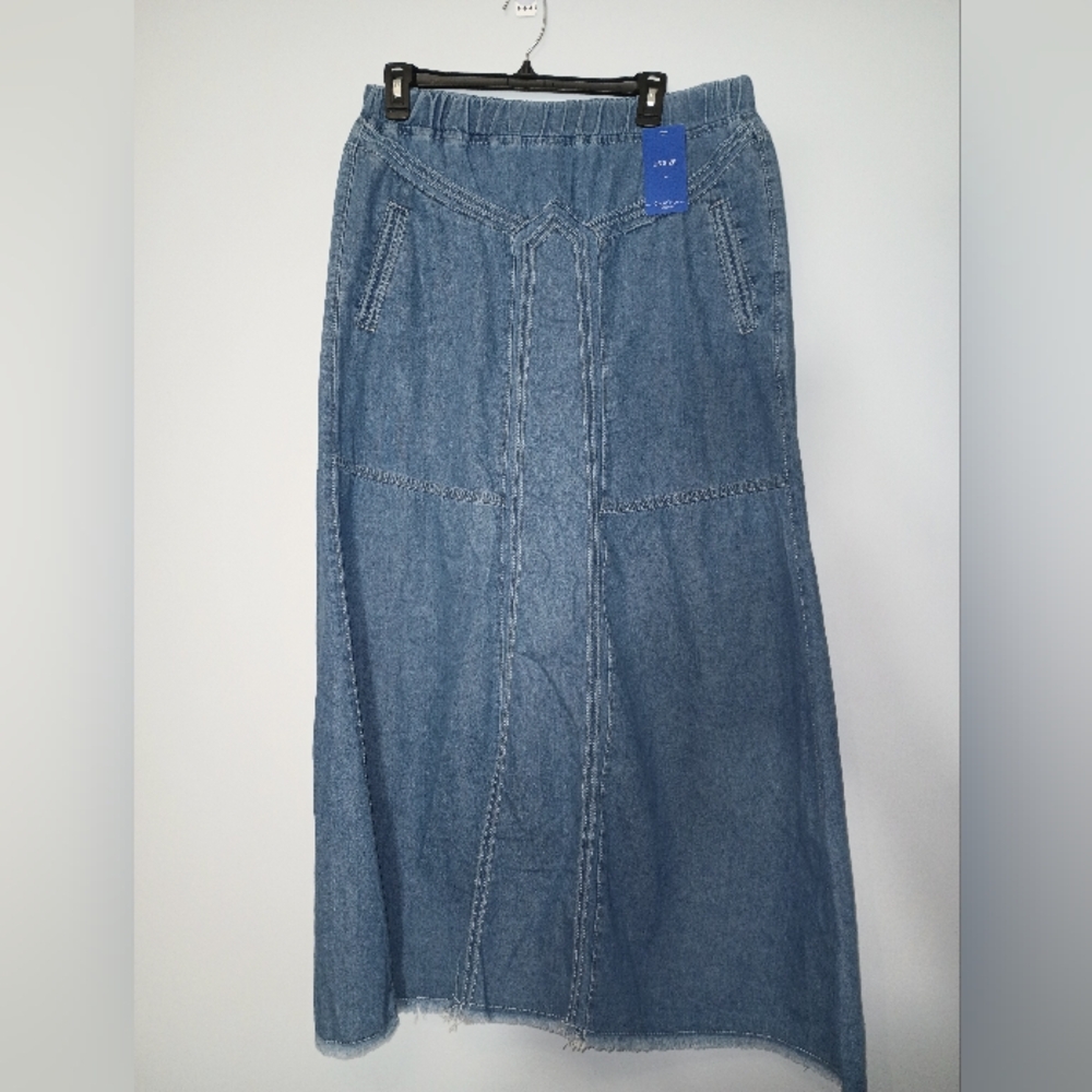 ChouYatou Denim‎ Jean Maxi Skirt L